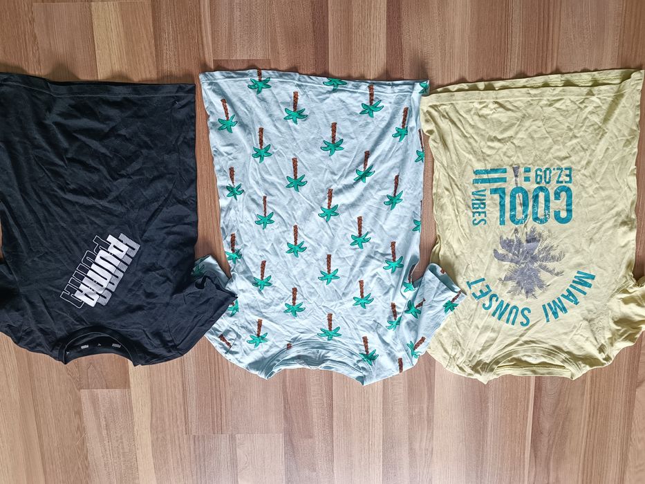 Zestaw paka ubrań r. 134 t-shirt koszulka bluza