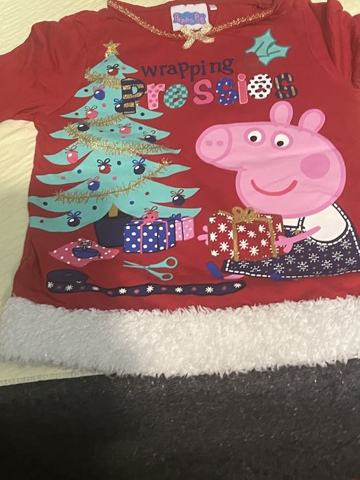 Святкова новорічна різдвяна кофта Peppa Pig розмір 92-98см