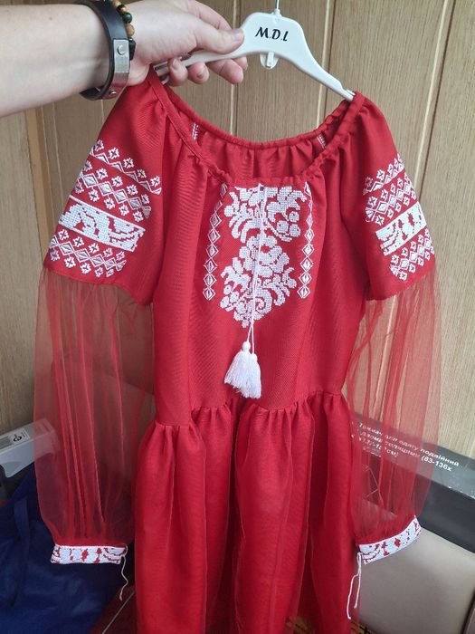 Вишиванка сукня червона