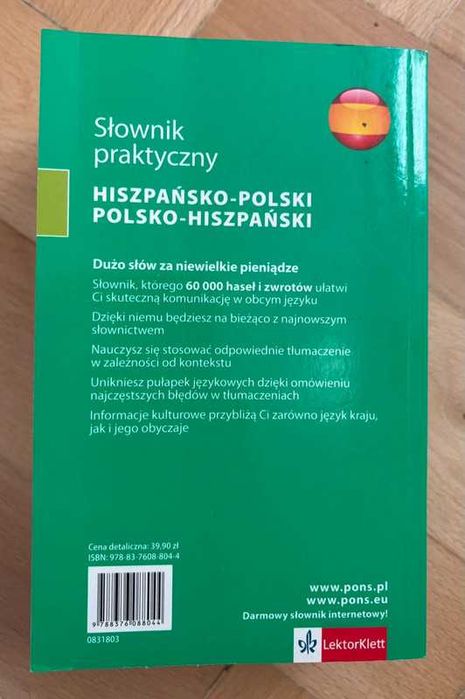 Słownik hiszpańsko-polski, polsko-hiszpanski