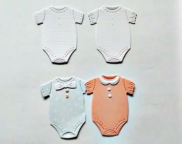 Wykrojnik UBRANKO body 2szt dla chłopca i dziewczynki