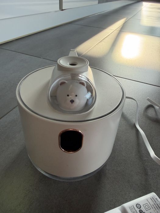 Нічник-зволожувач повітря Ведмежа-Космонавт, USB, Білий, 500 мл