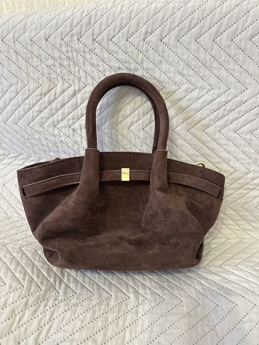 Замшева шоколадна сумка як jw pei