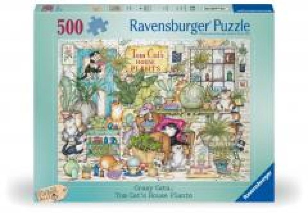 Puzzle 2D: Crazy Cats 500el pudełko,
