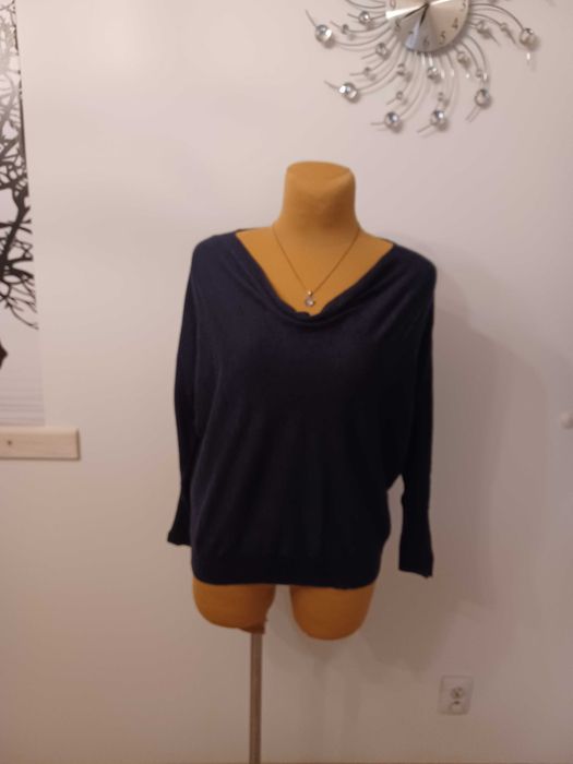 MINT VELVET sweter doskonały 1005 wełna merino niegruby dla XL+