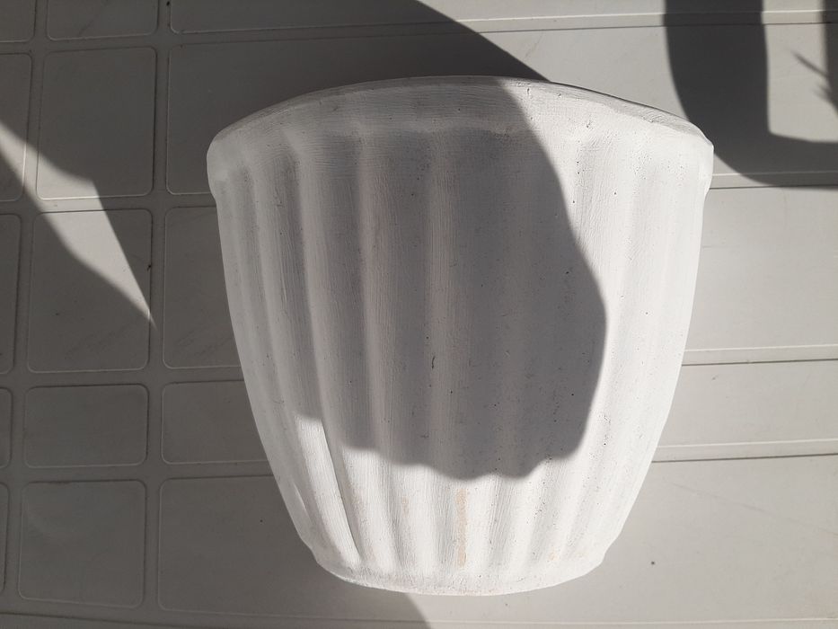 3 vasos de parede, cor branca