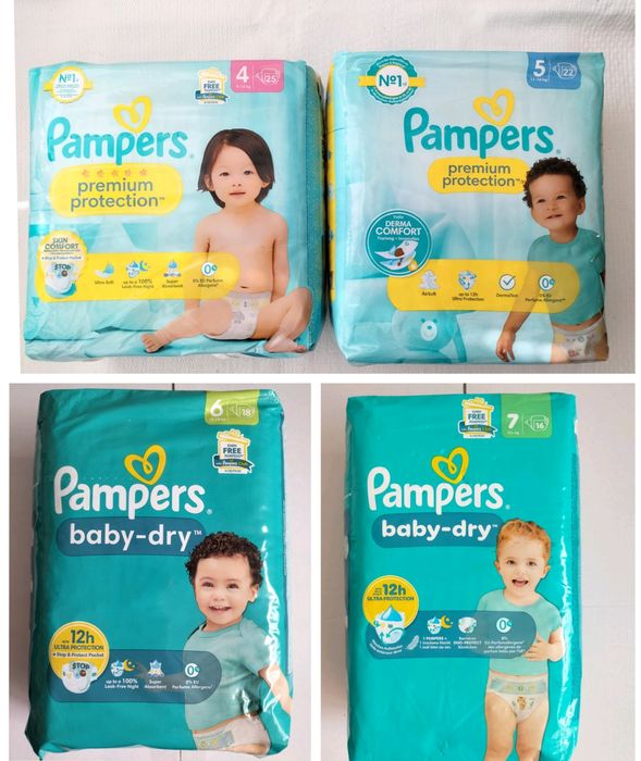 АкціяНІМЕЧЧИНА, Pampers 4,5, 6,7 серветки Pampers Harmonie, WaterWipes