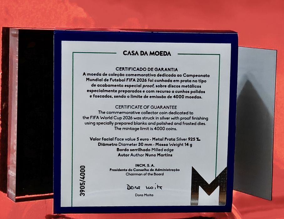Moeda Prata Mundial FIFA 2026