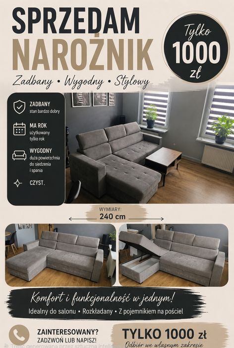 Sprzedam Narożnik