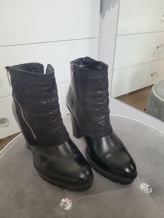 Botki trapery slupek 39 Venezia print