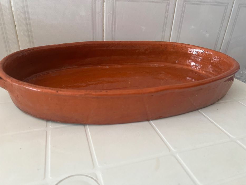 Conjunto louça em barro