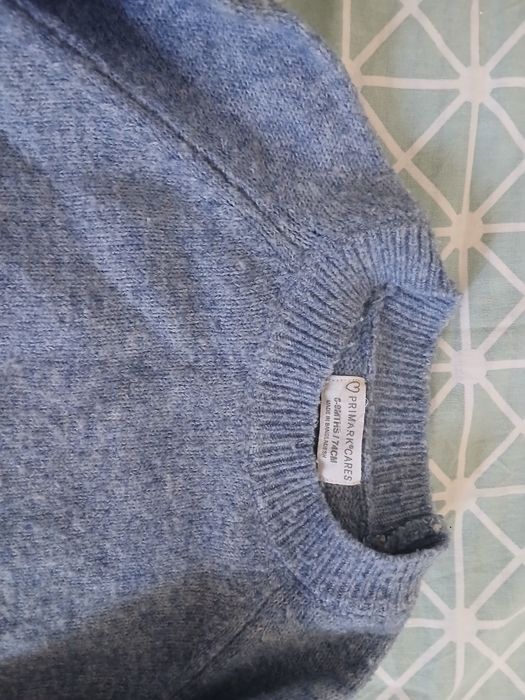 Blusa Malha fina azul