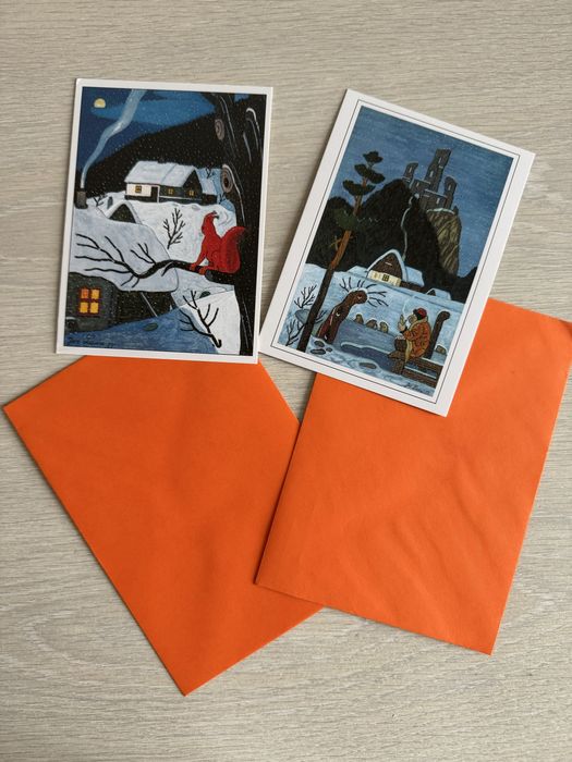 Дистівка з малюнком новорічним