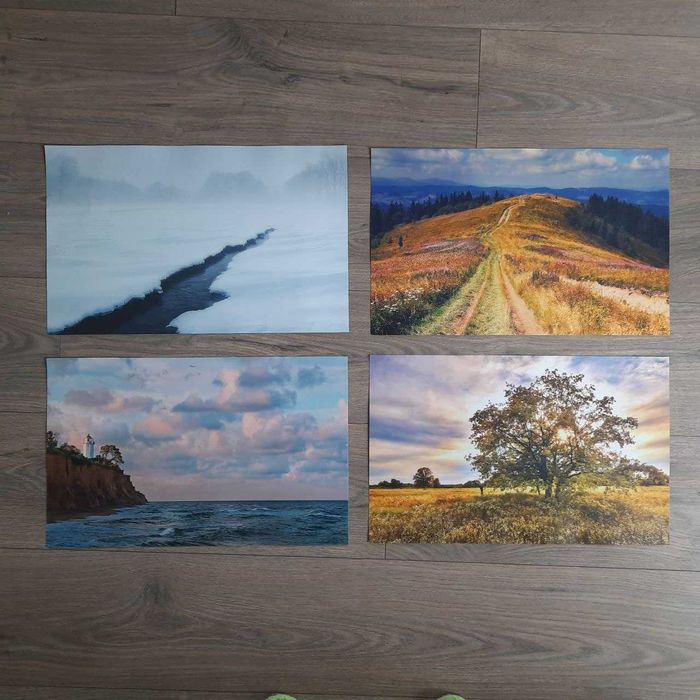 Комплект 4 постера в интерьер "Мальовнича Украина" 27х43 см