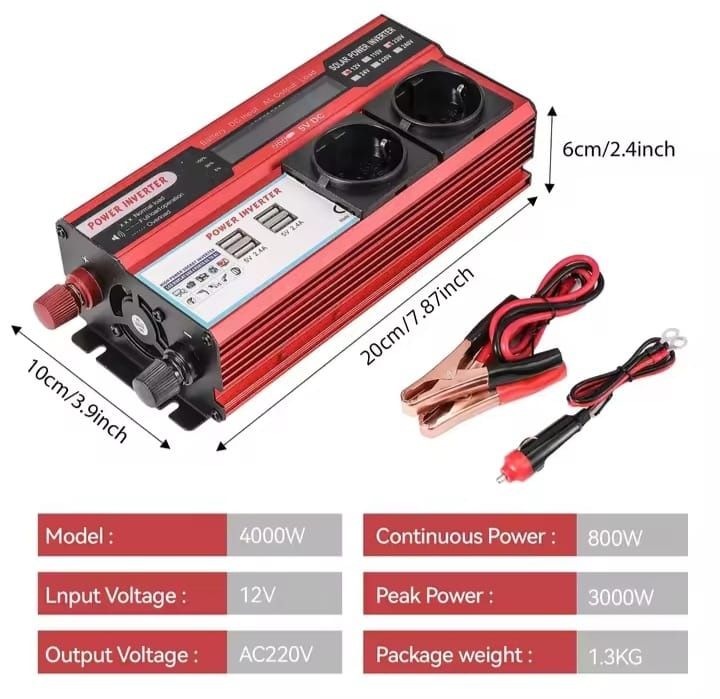 Inversor de potência 4000w - Novos