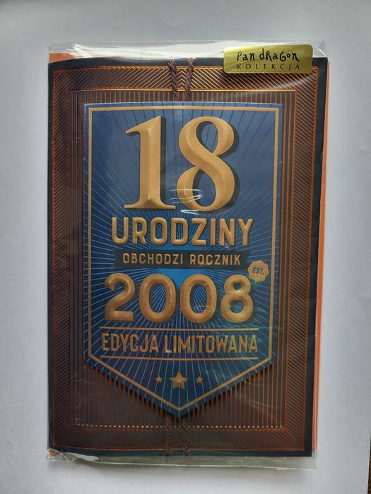 Kartka urodzinowa 18-stka