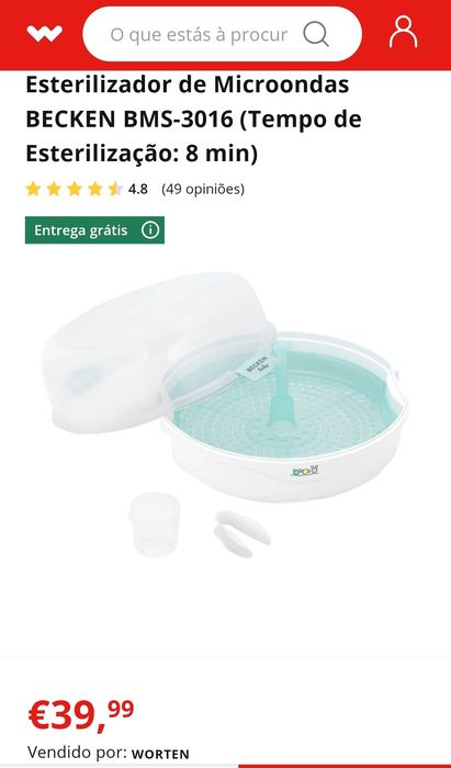 Esterilizador biberões Becken