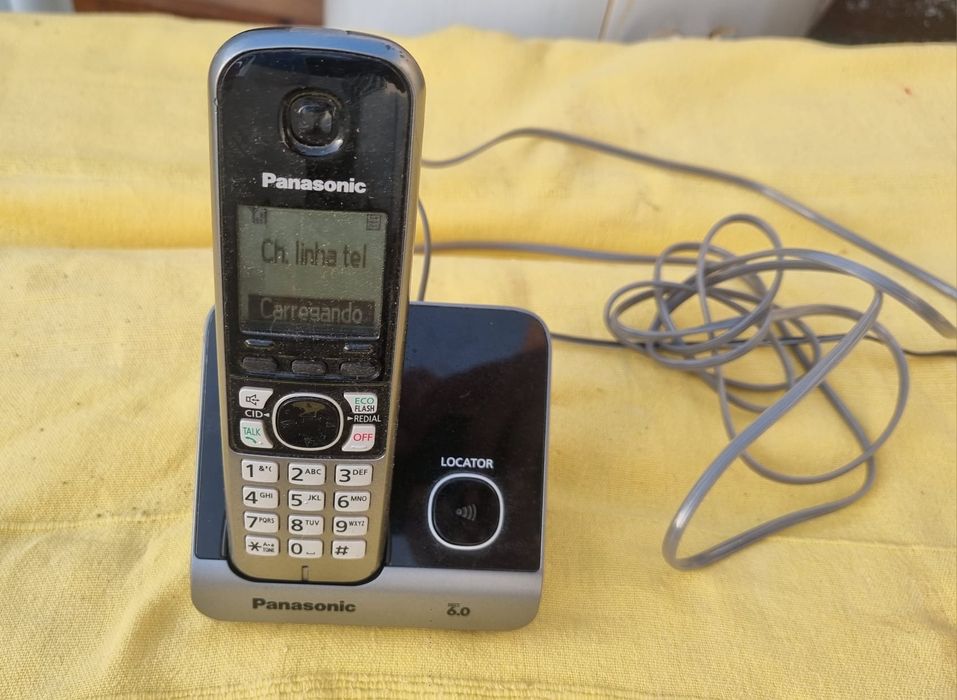 Telefone sem fio falta Pilha recarregavel