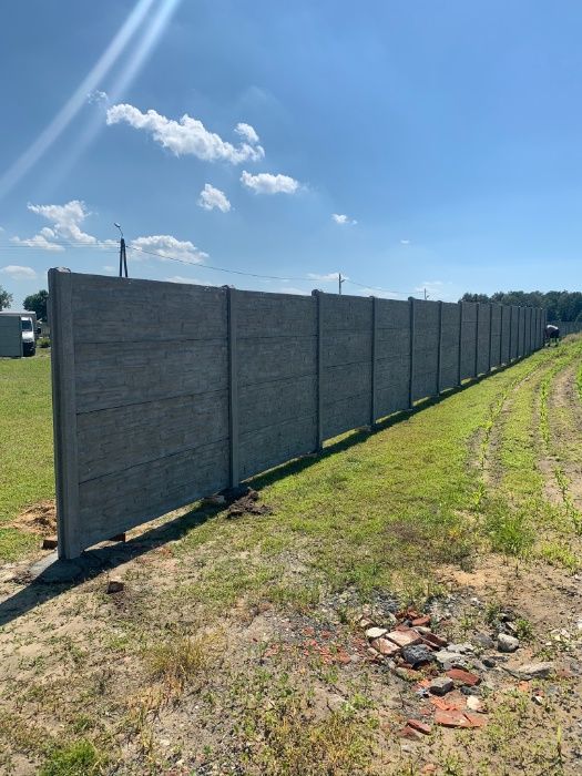Ogrodzenie betonowe 23, płot betonowy. Producent ogrodzeń betonowych
