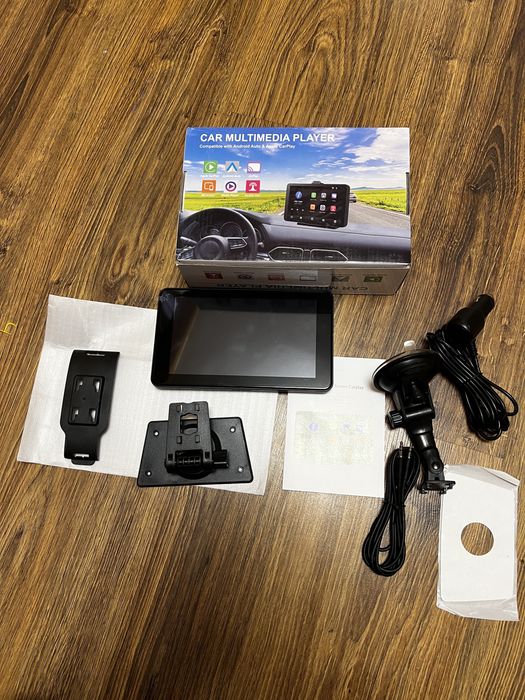 Портативна мультимедіа 7" CarPlay та Android Auto (Бездротова) • Нова