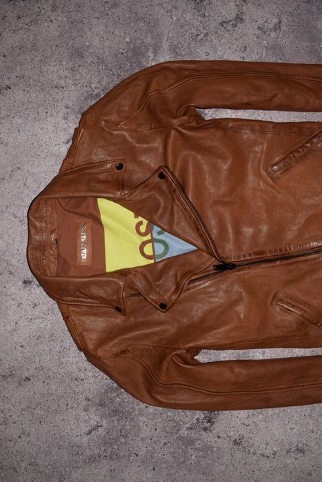 Freaky Nation Leather Biker ( Чоловіча Шкіряна Куртка Косуха)