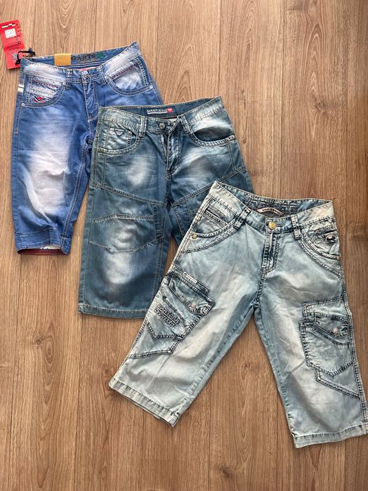 Шорты(бриджи) капри мужские джинсовые / джинсові шорти чоловічі