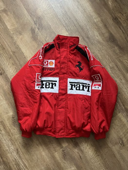 y2k Куртка Бомбер Ferrari Michael Shumacher Malboro x Alpha Industries