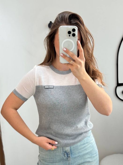 Футболка Miu Miu трикотаж