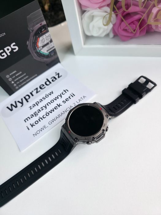 Smartwatch AK87 IP69, AMOLED, GPS, 100 trybów sportowych, nowy