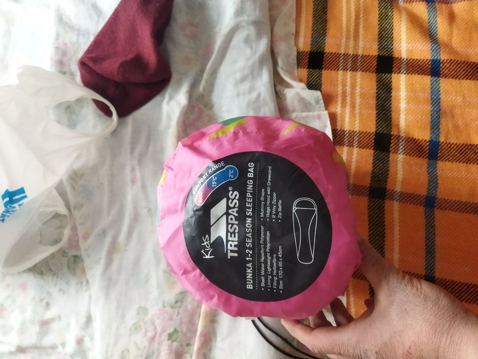 Продам недорого новий спальний мішок Trespass детский англія