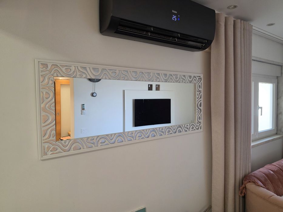 Espelho Grande Decorativo 147x57 cm – Moldura Trabalhada