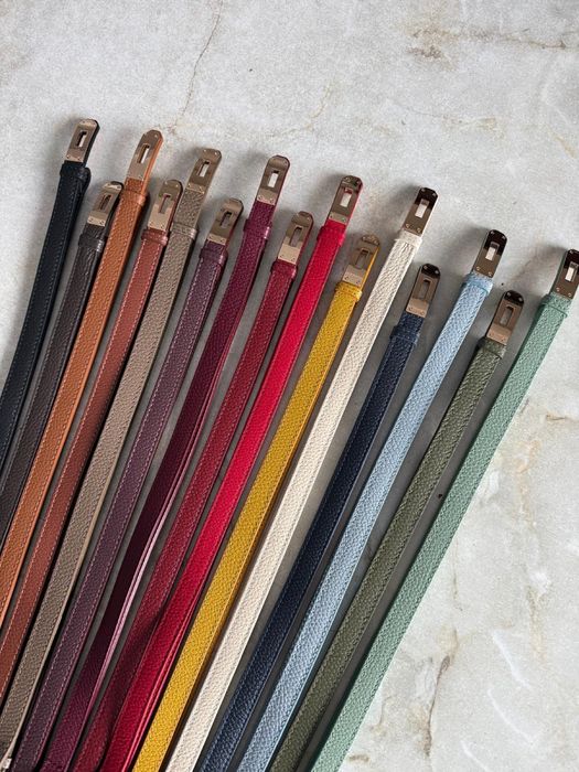 HERO pasek regulowany rozsuwany czarny brąz beż vera pelle skóra