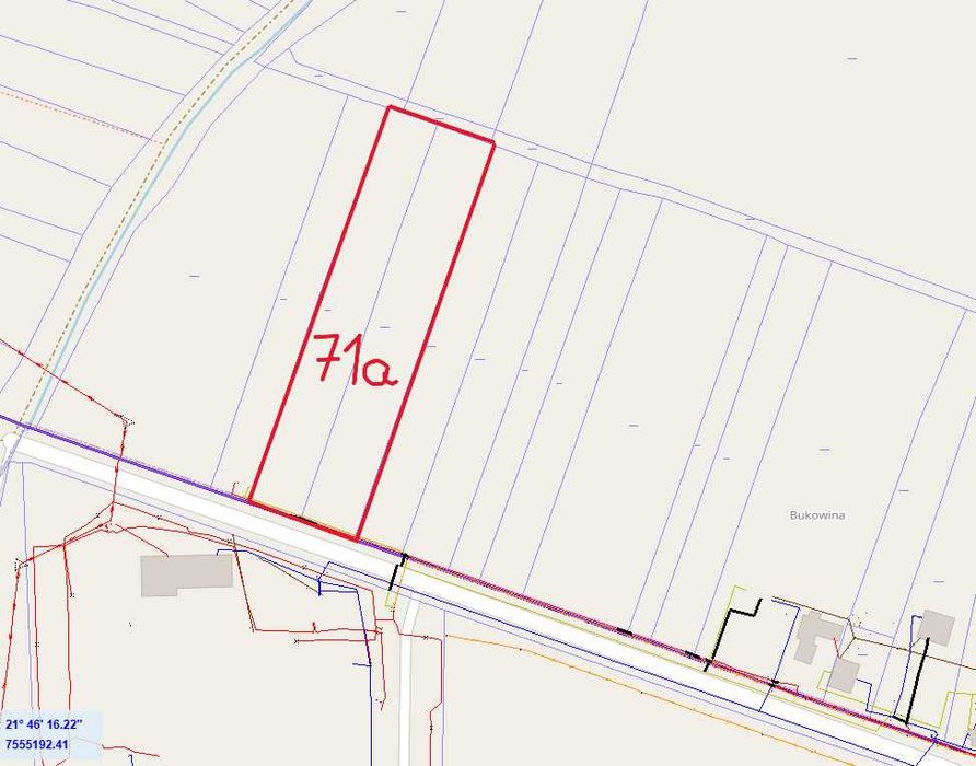 Sprzedam działkę budowlano inwestycyjną 71 arów KLĘCZANY - KRZYWA nr ew. 1435/2 i 1436