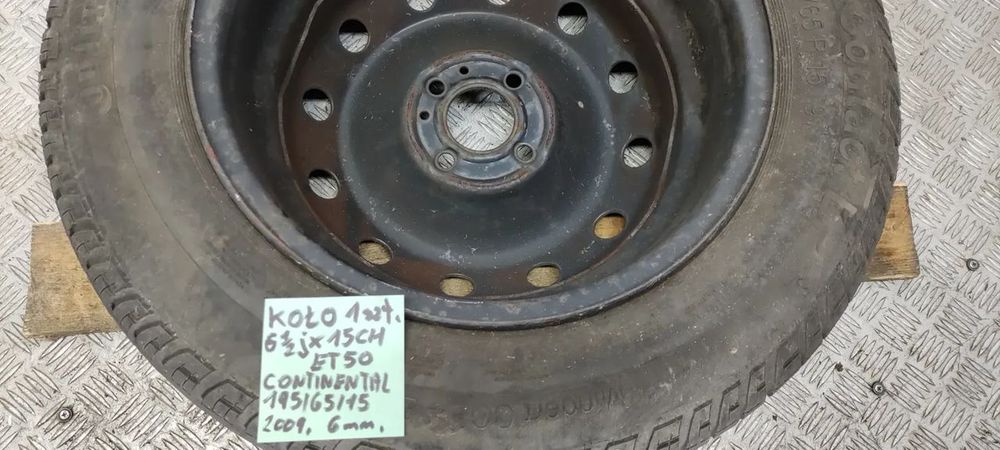 koło continental 195/65 2008r 6mm r15
