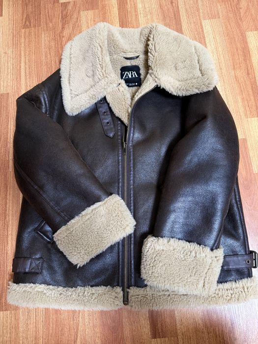 Жіноча куртка дублянка Zara Оригінал (розмір М)