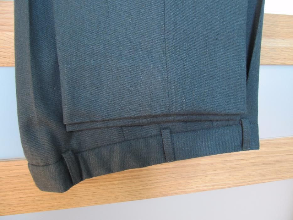 spodnie BYTOM 174 cm - 178 cm klasyczne zimowe męskie ciemna zieleń