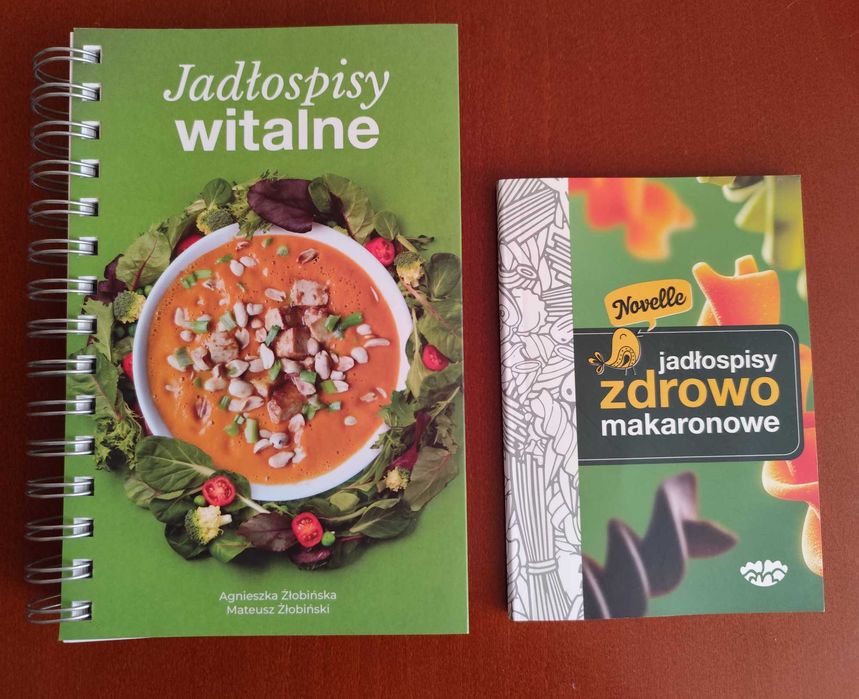 Jadłospisy witalne oraz Jadłospisy zdrowo makaronowe A.Żłobińska