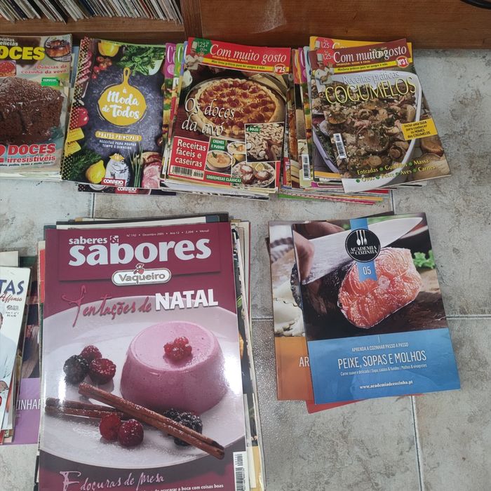 Revistas culinária e receitas +- 100 unidades - REF coz 1