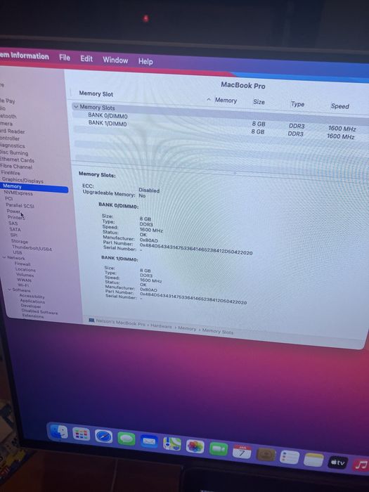 Macbook Pro (Retina 15 mid 2014)