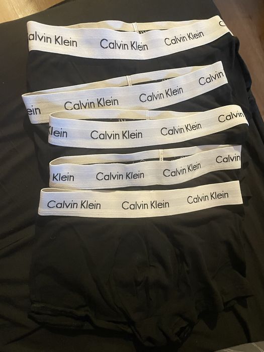 Czarne bokserki Calvin Klein rozmiar S 5 par