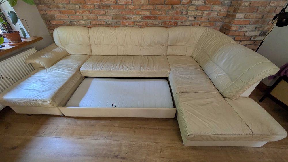 Kanapa skórzana 300 x 178 x 84 - oddam za darmo