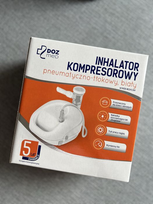 Nowy nieuzywany inhalator kompresorowy