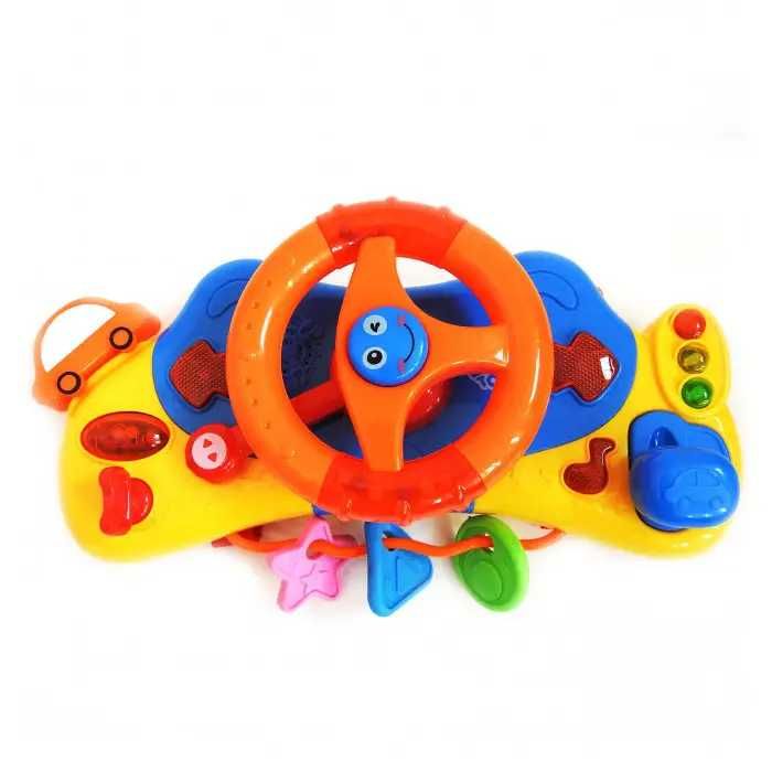 Автотренажер-кермо на коляску "Маленький водій" (звуки, підсвічування)