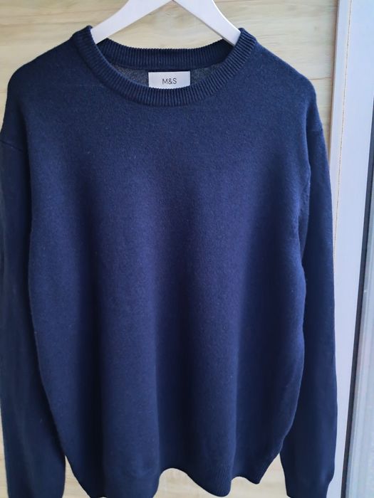 Свитер шерсть 100% вовняний светр вовна marks&spenser разм xl