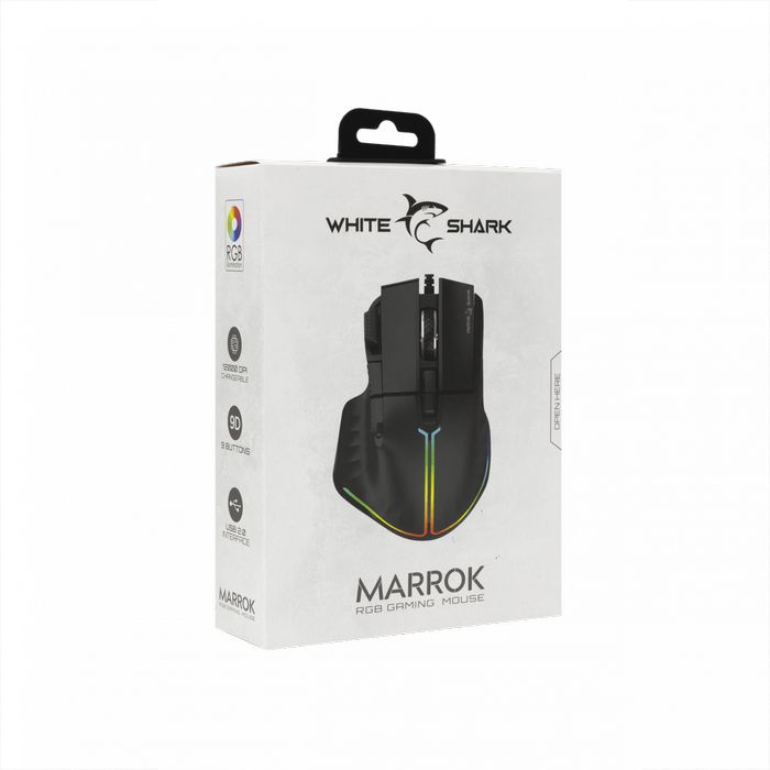 Mysz do gier MARROK 9D RGB 12000 DPI z programowalnymi przyciskami