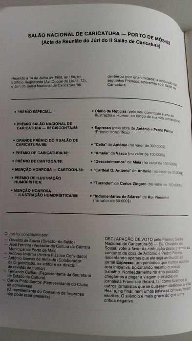 Coletânea de caricaturas (patrocínio Regisconta)