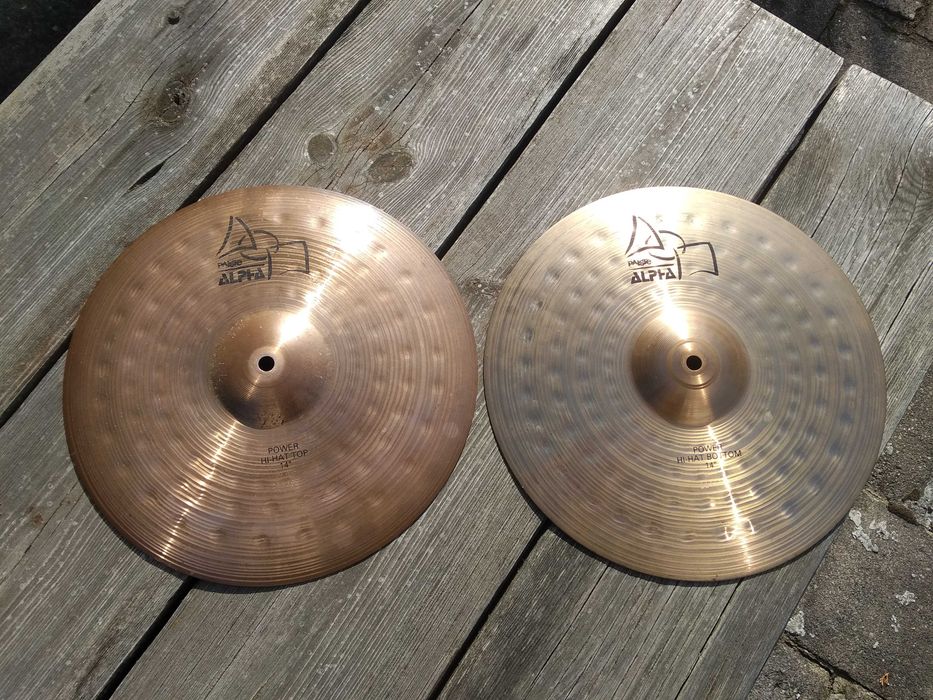Paiste Alpha 14'' Power hi-hat i Paiste 400 15'' hi-hat