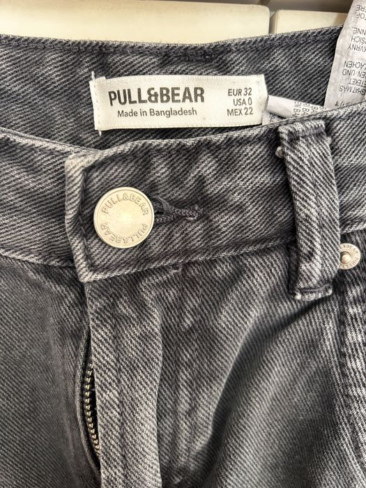 Calças de ganga cinzentas, XXS (32), Pull & Bear