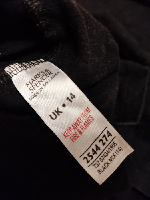 Czarna piżama koszula nocna Dzwoneczek Disney