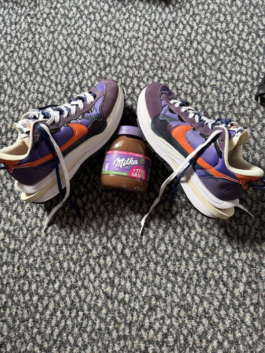 Кросівки Nike x Sacai VaporWaffle (Фіолетові-помаранчеві) 44